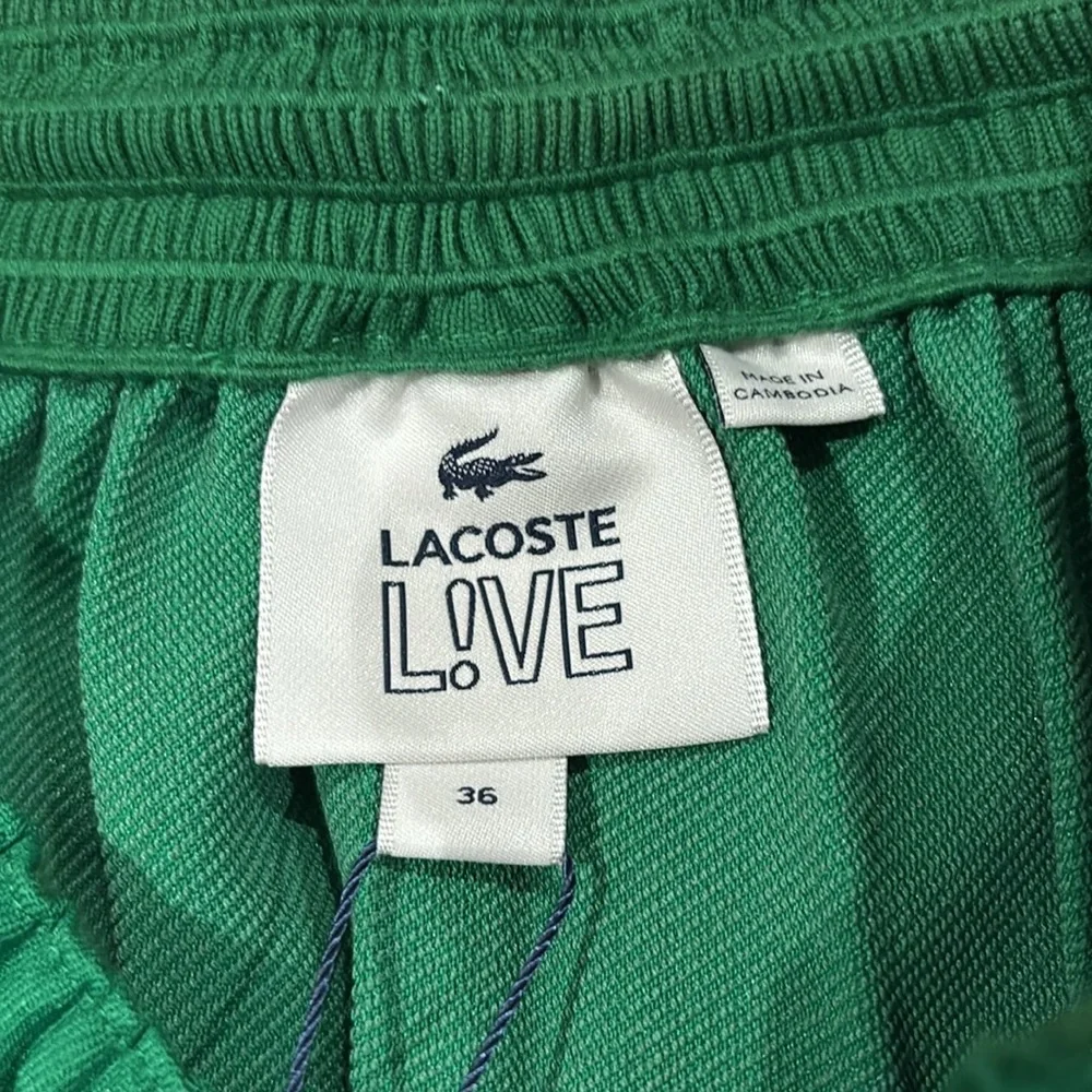 NWT Lacoste Live Womens Green Pleated Tennis Skirt, Size 36-S - Picture 5 of 6